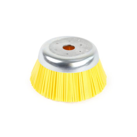 Cup brush synthetic fiber