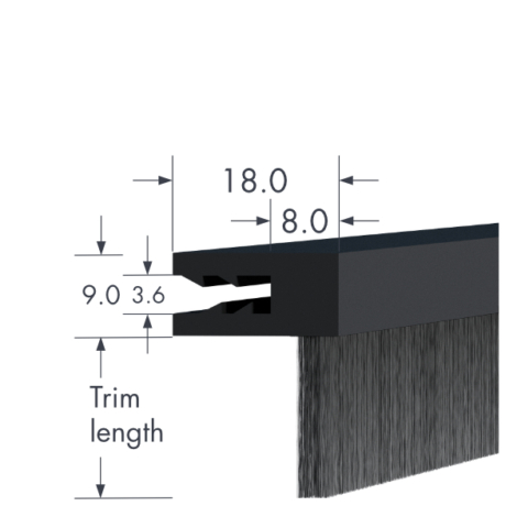flexible clip on profile 90