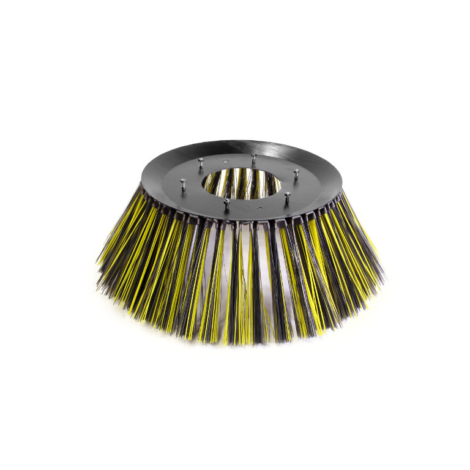 Gutter brush steel plate